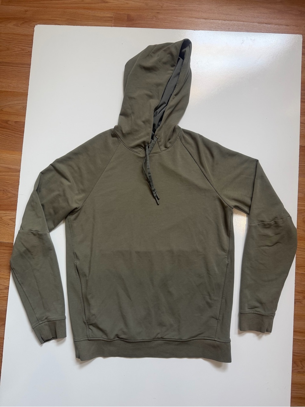 Lululemon Hoodie Mens Medium Green City Sweat Pullover Sweatshirt Pockets